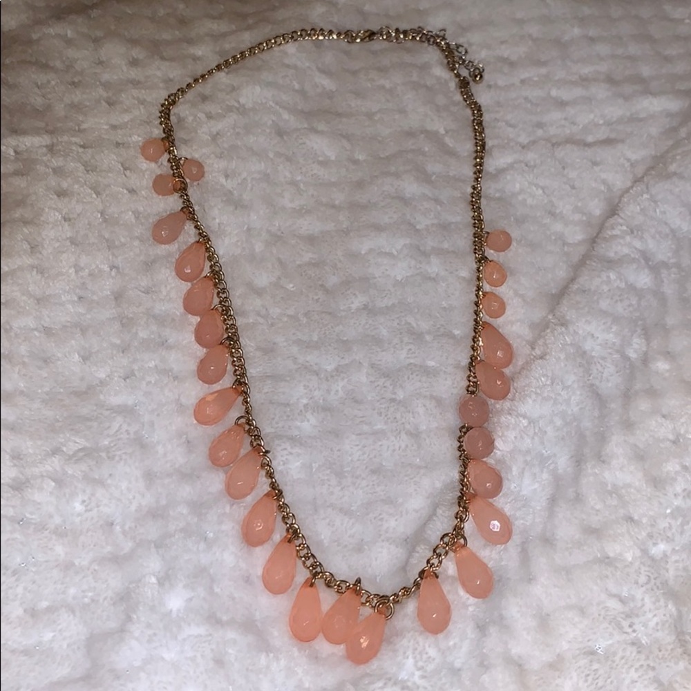 Pink and Gold Statement Necklace
